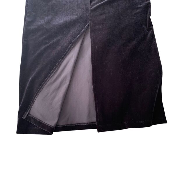My Michelle Womens Black Maxi Velvet Grunge Whimsigoth Witchy Skirt L USA Party - Picture 5 of 5